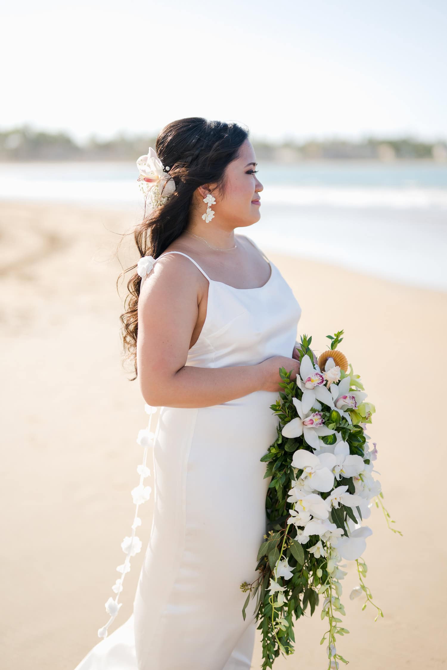 Small intimate beach wedding photography at La Pared Beach, in Luquillo Puerto Rico