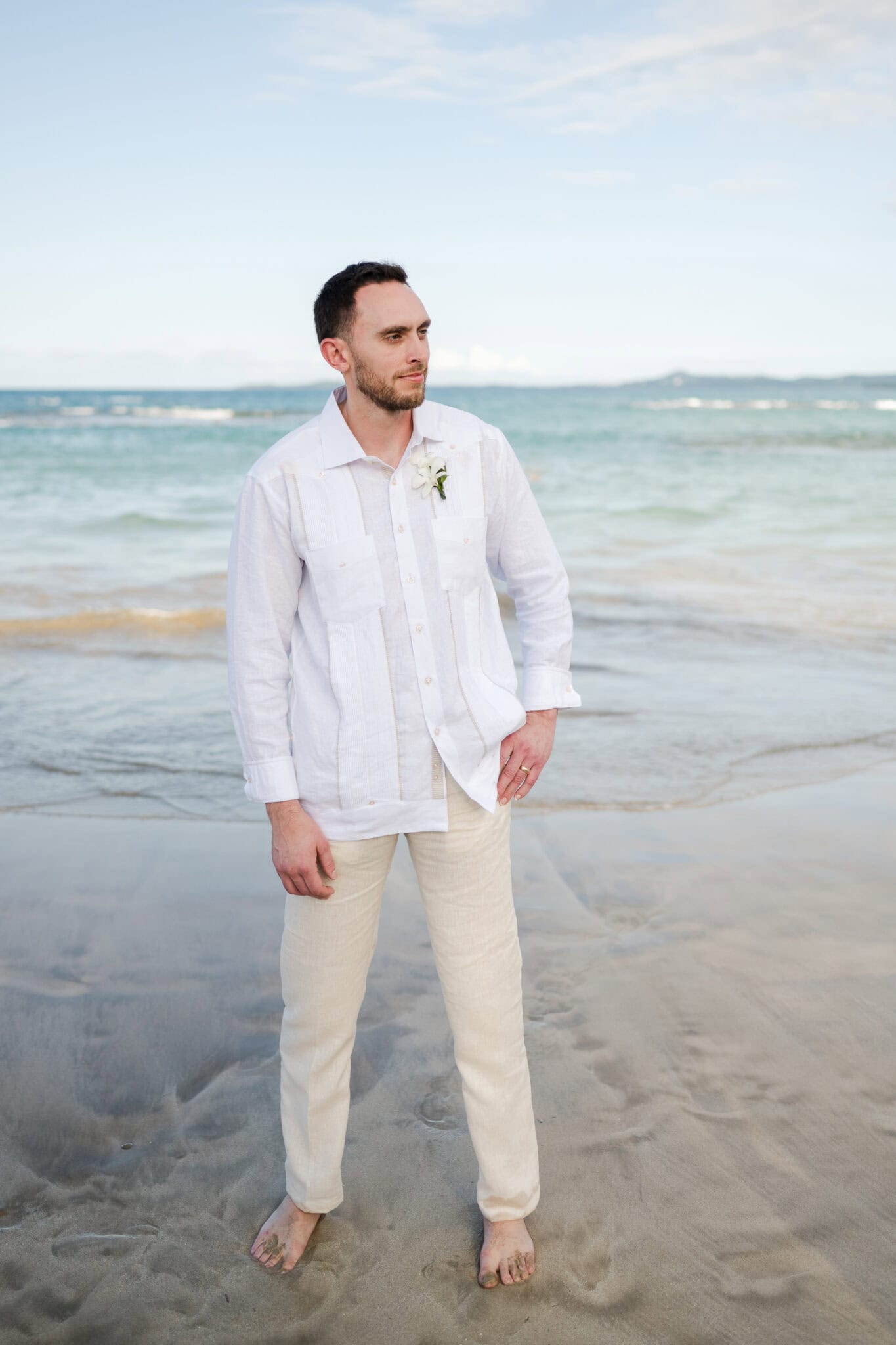 Small intimate beach wedding photography at La Pared Beach, in Luquillo Puerto Rico