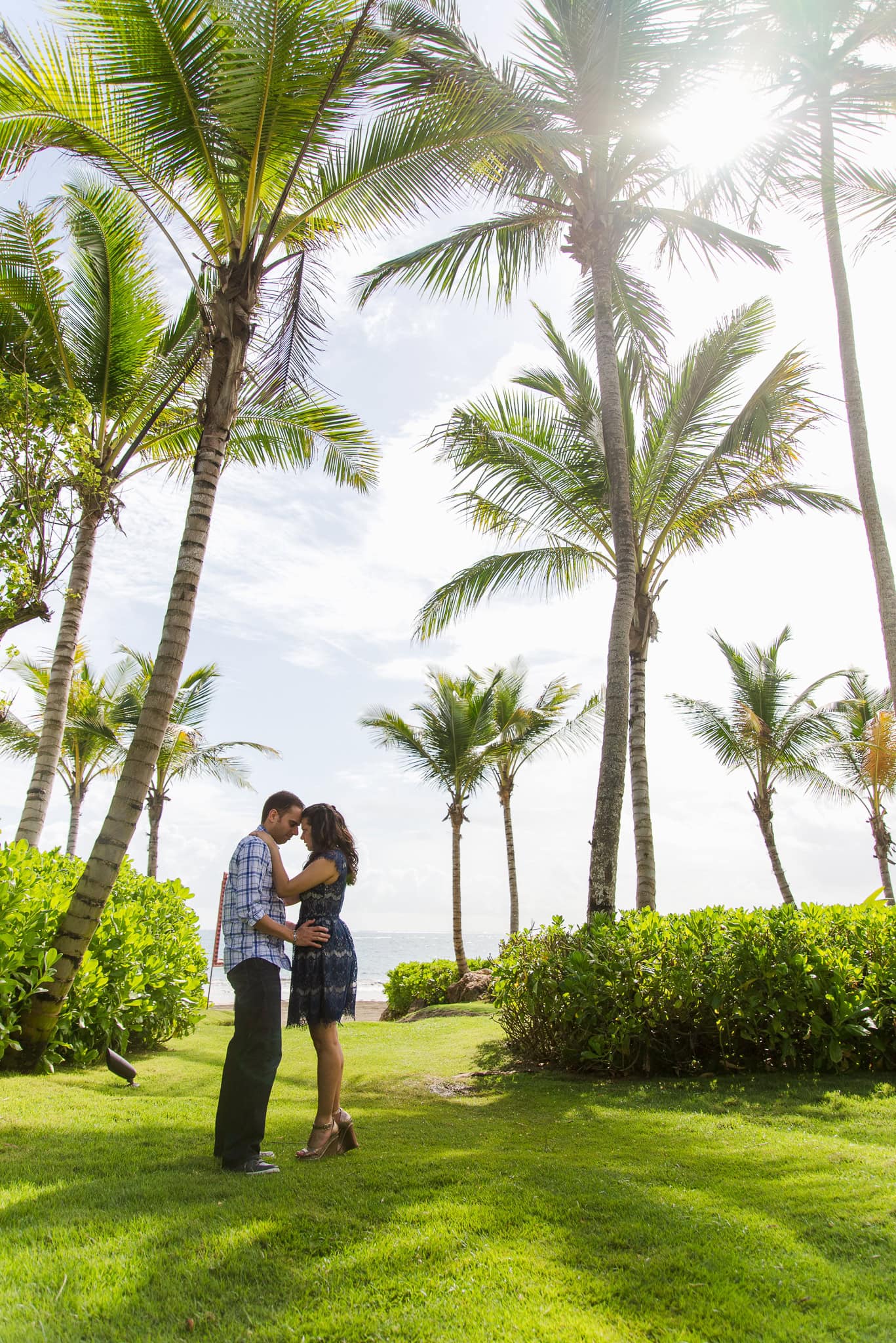 engagement photos in Dorado Beach and Ritz Carlton Beach Reserve, Puerto Rico