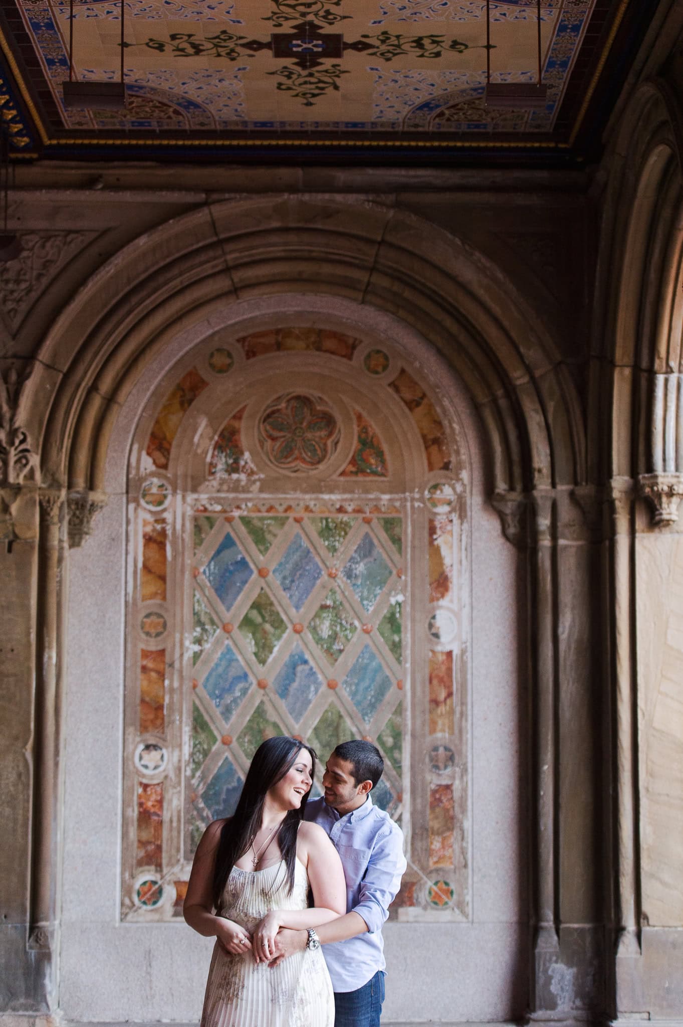 Cherry Blossom Springtime Central Park Engagement Photos wedding photographer camille fontz captures cherry blossom engagement photos in central park, new york city