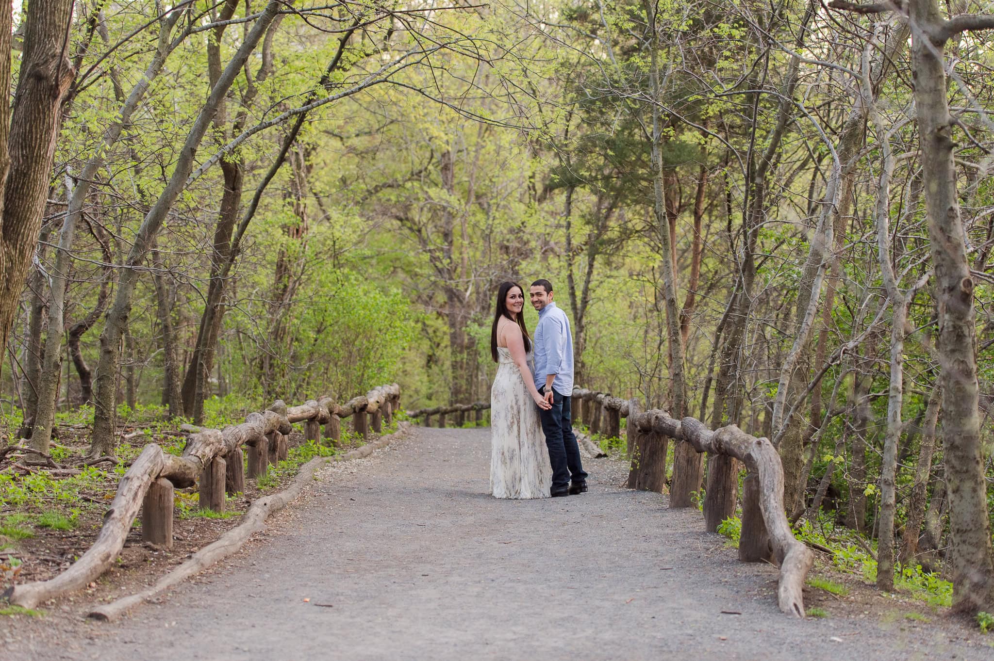 Cherry Blossom Springtime Central Park Engagement Photos wedding photographer camille fontz captures cherry blossom engagement photos in central park, new york city