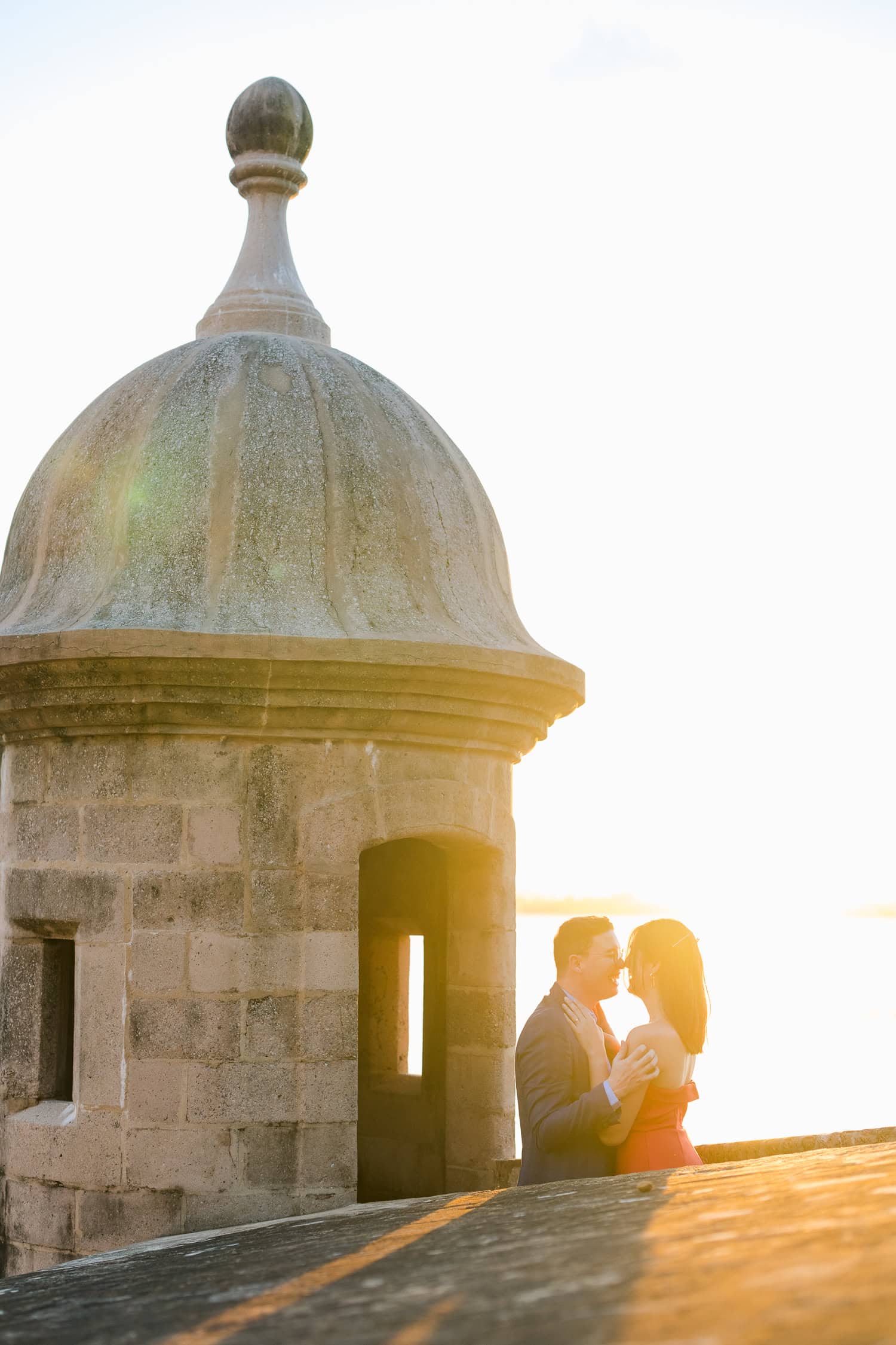 Romantic Engagement Couple Photography in Old San Juan, Puerto Rico A sunset love story through the cobblestone streets and colorful buildings of Old San Juan, perfect for couples visiting Puerto Rico or planning an engagement session.