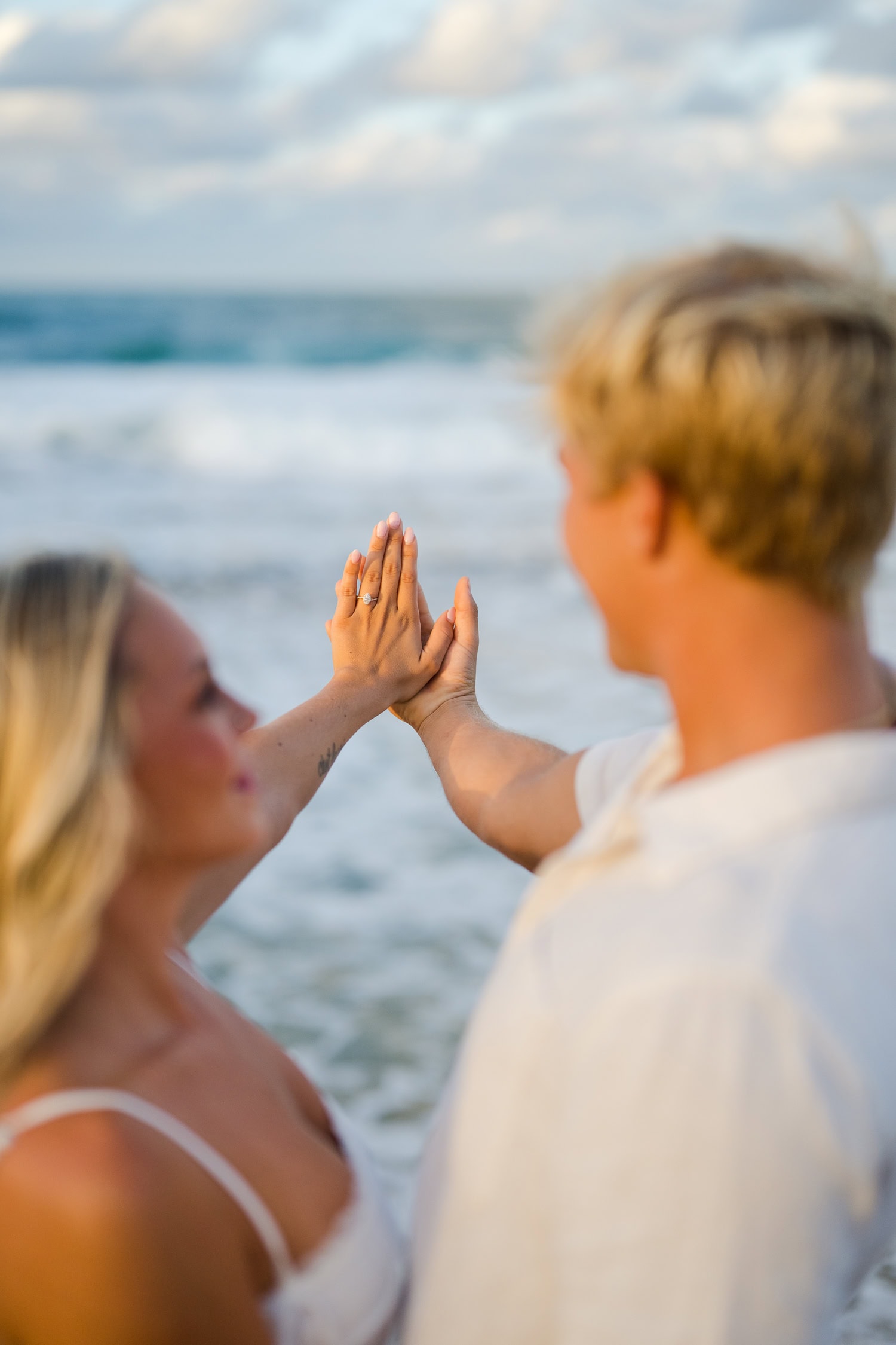 Vacation Beach Photos at Loiza, Puerto Rico sunset vacation beach engagement photos in Aviones Beach, Loiza Puerto Rico during their