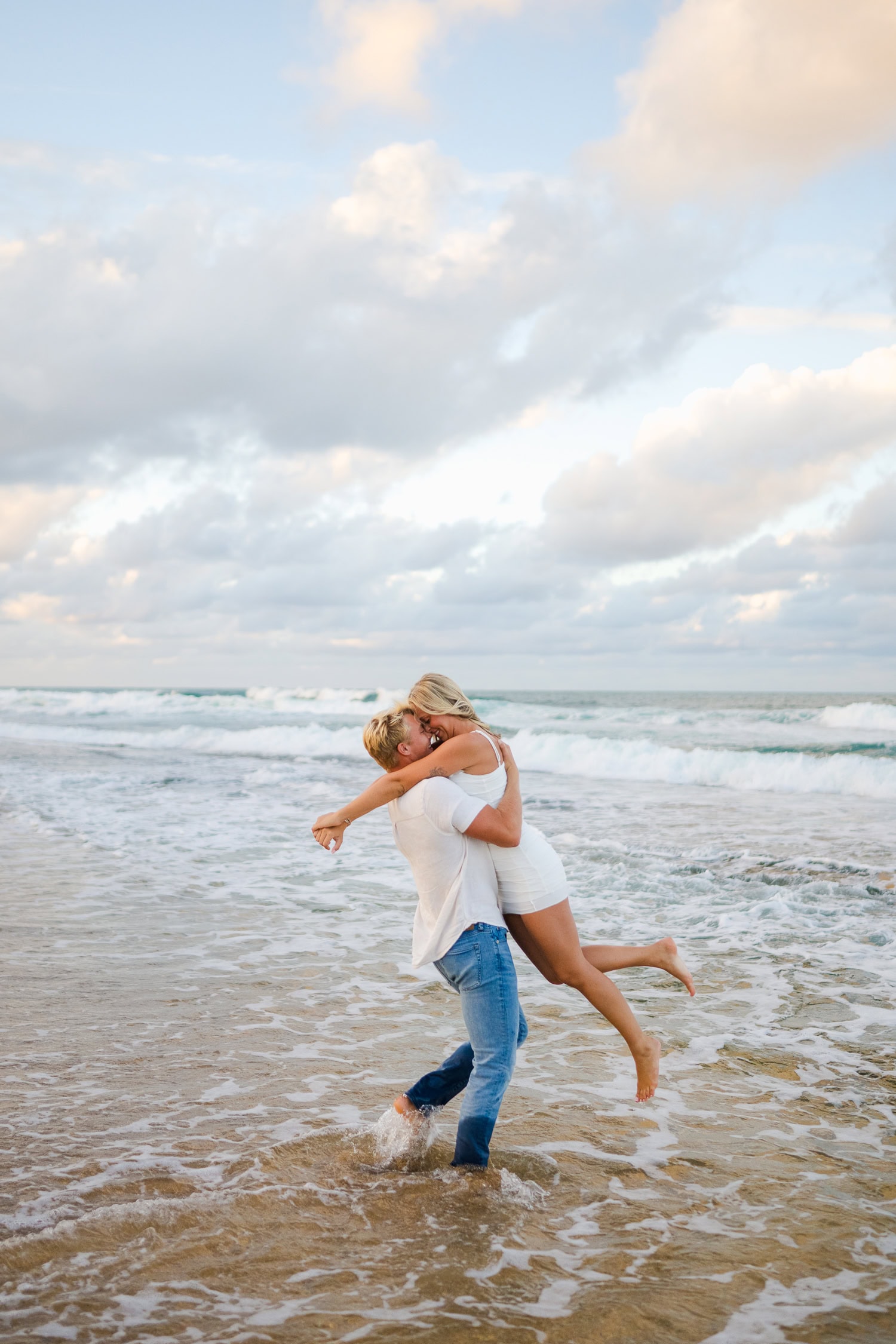 Vacation Beach Photos at Loiza, Puerto Rico sunset vacation beach engagement photos in Aviones Beach, Loiza Puerto Rico during their