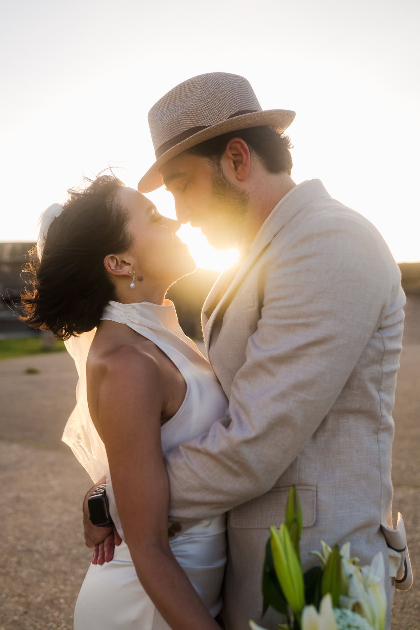 El morro fortress wedding ceremony by Old San Juan wedding photographer