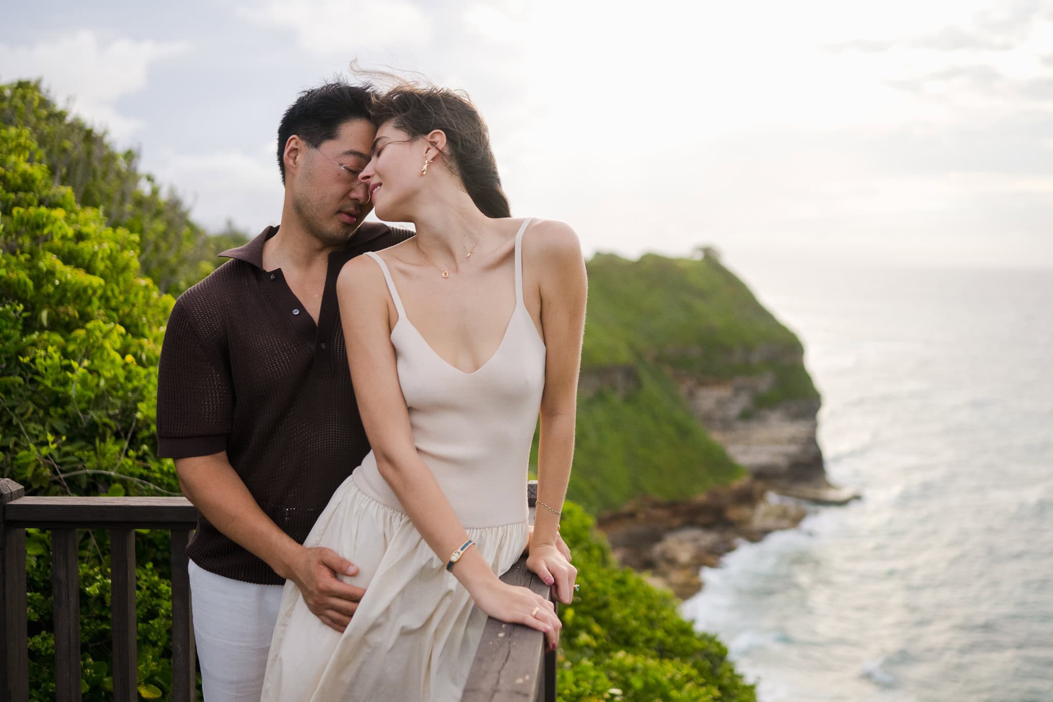 Surprise marriage proposal photography on private beach villa terrace at Royal Isabela Resort in Puerto Rico