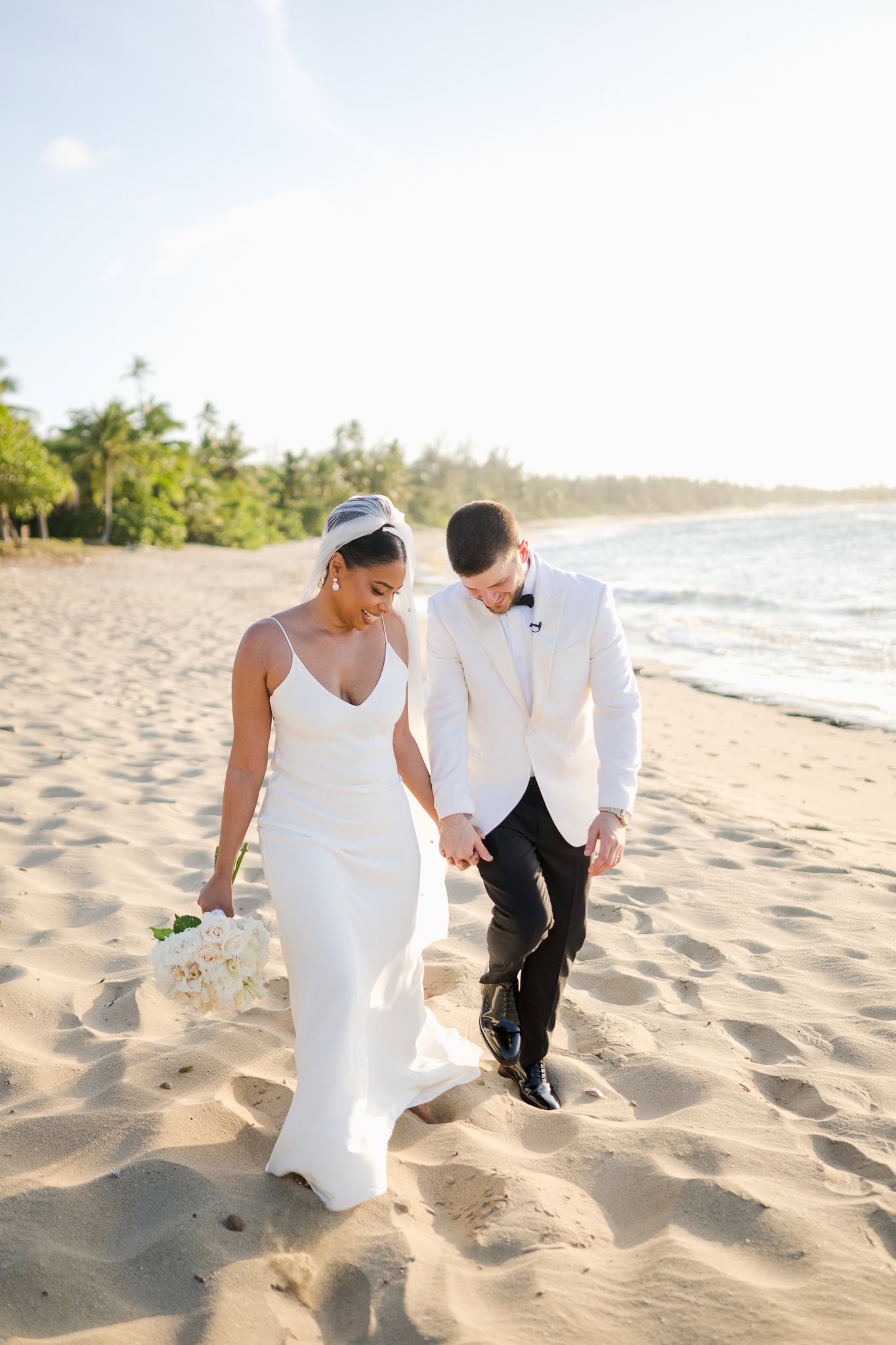 Villa Montana Beach Resort wedding ceremony by the gazebo in Puerto Rico