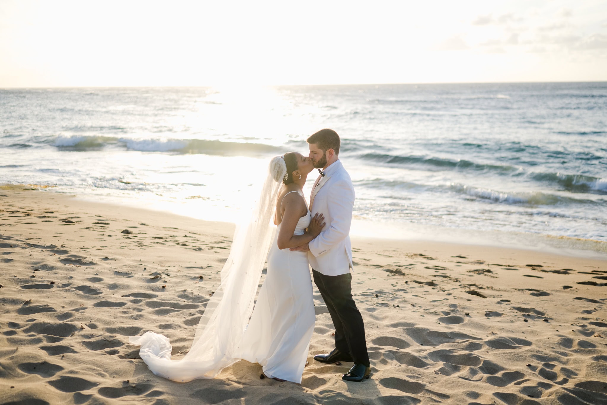 Villa Montana Beach Resort wedding ceremony by the gazebo in Puerto Rico