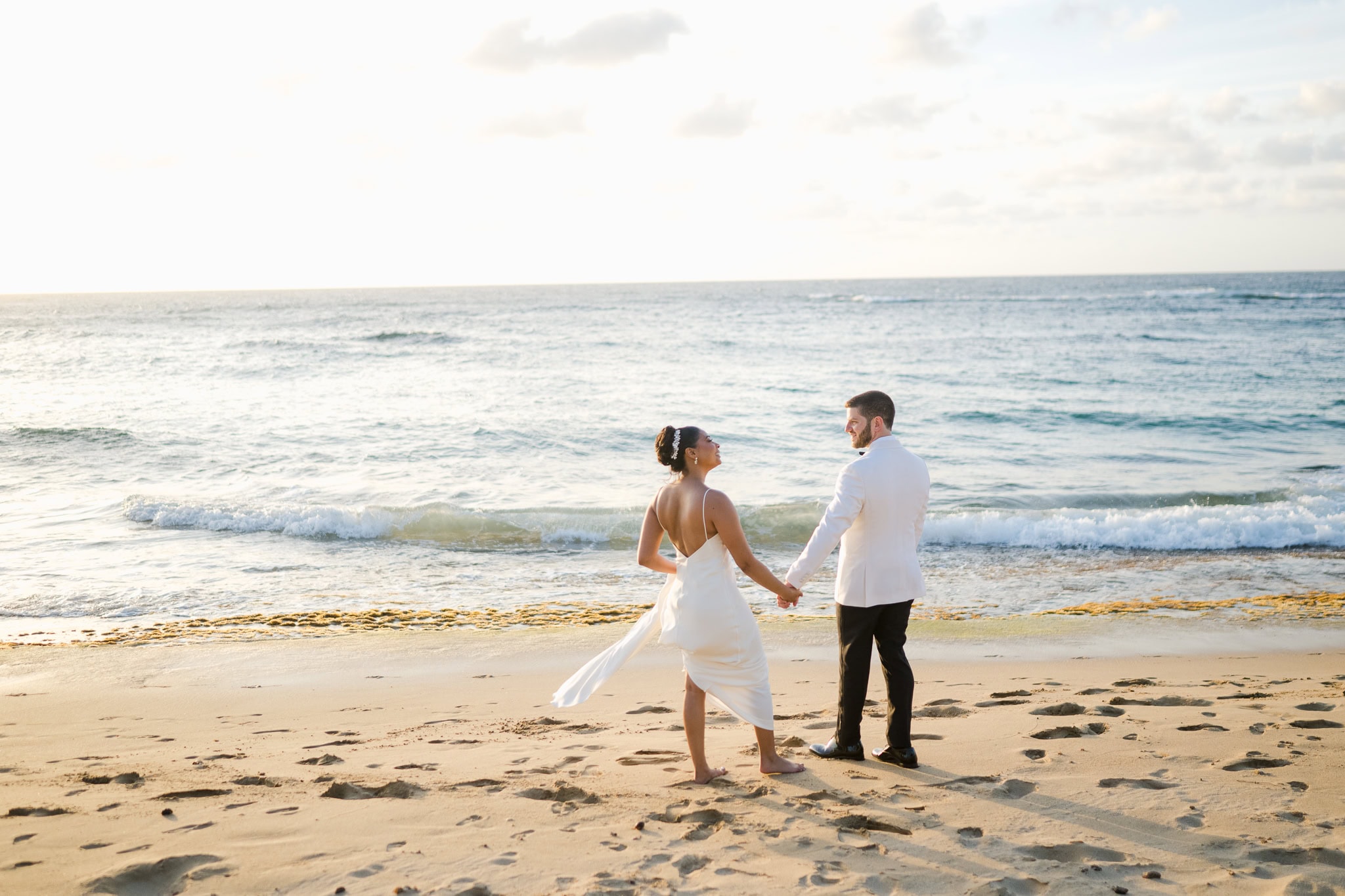 Villa Montana Beach Resort wedding ceremony by the gazebo in Puerto Rico