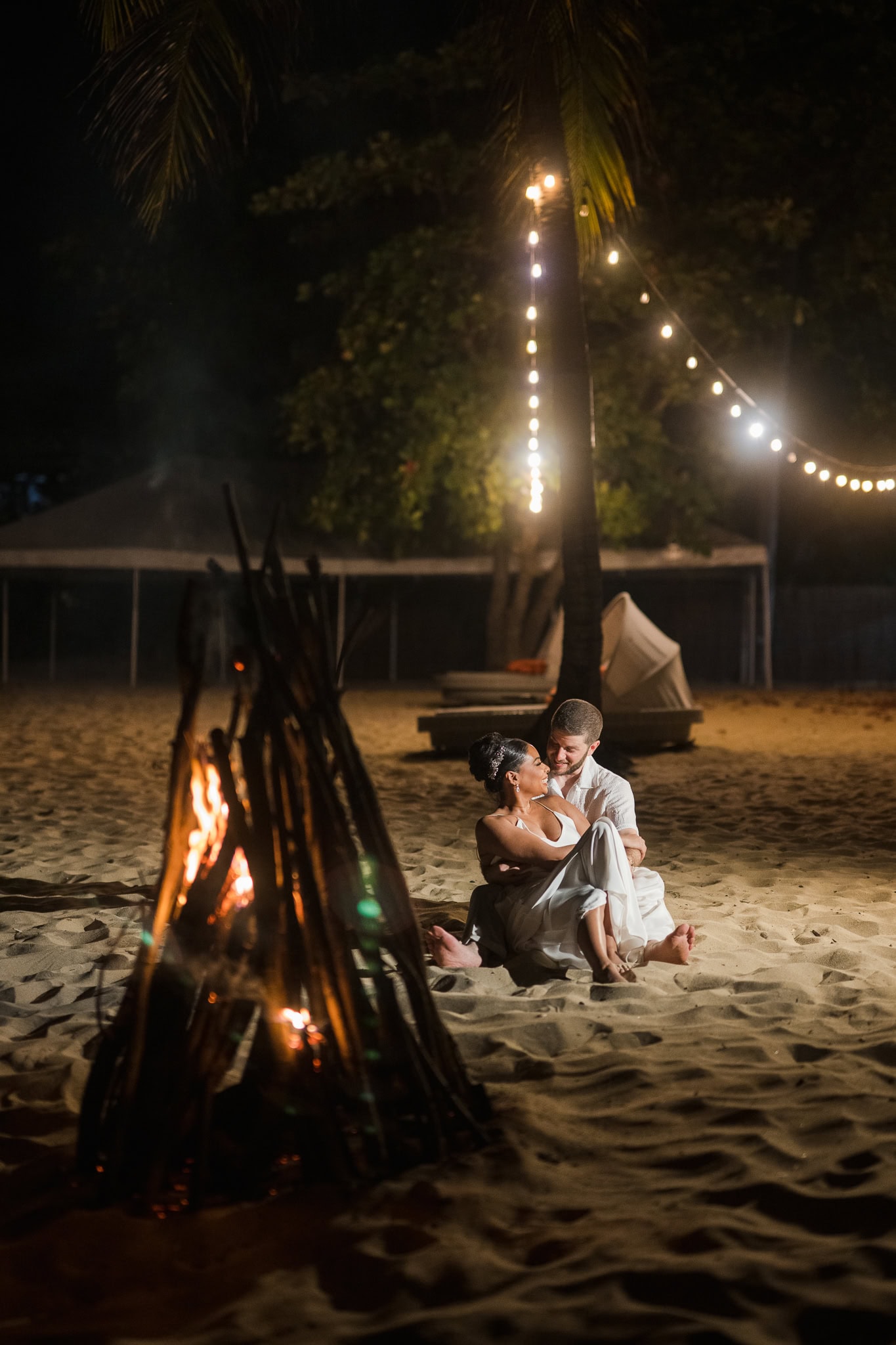 Villa Montana Beach Resort wedding ceremony by the gazebo in Puerto Rico