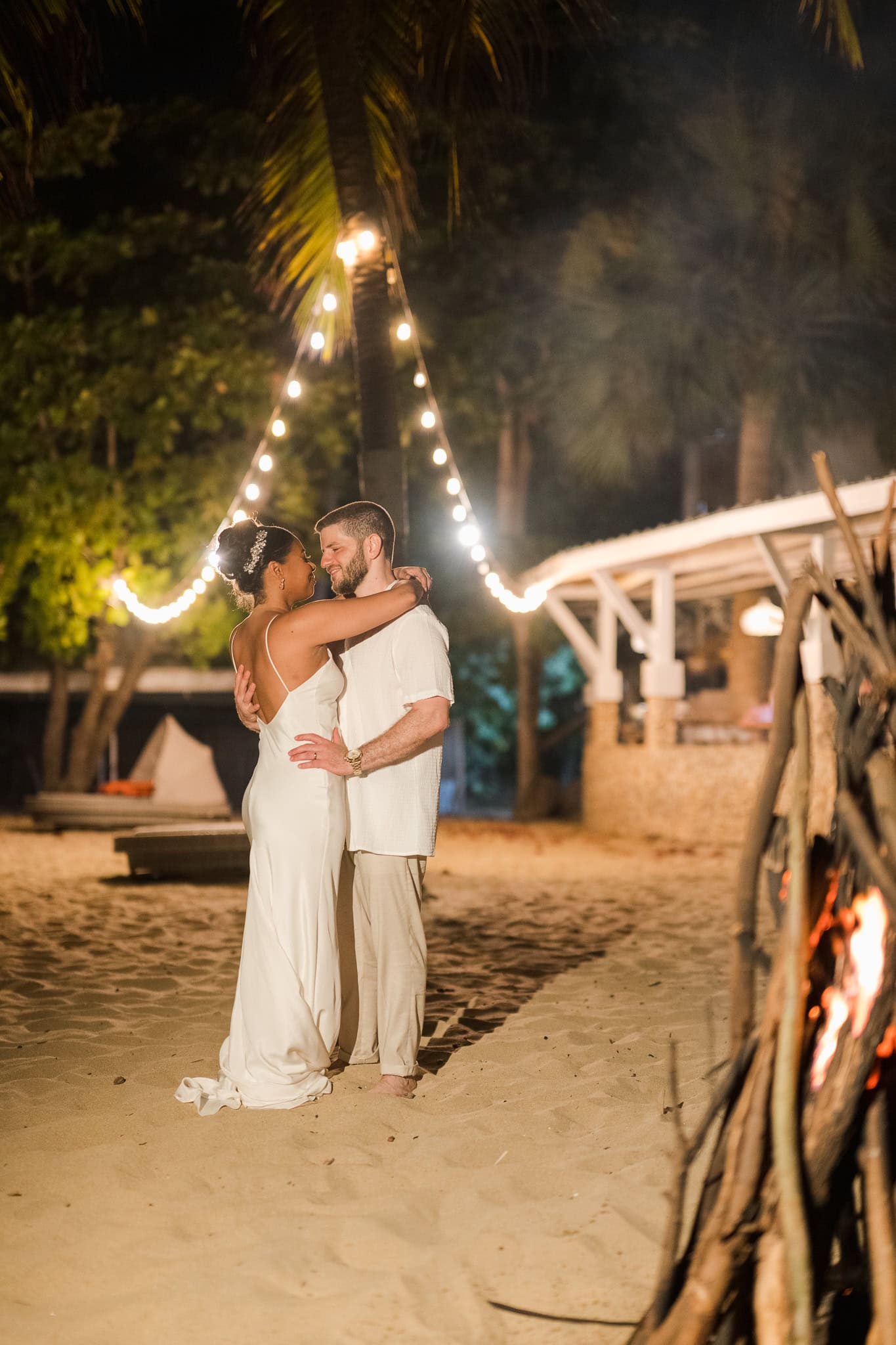 Villa Montana Beach Resort wedding ceremony by the gazebo in Puerto Rico