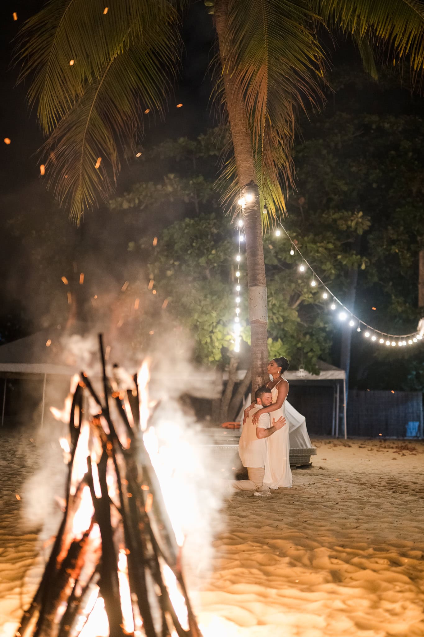 Villa Montana Beach Resort wedding ceremony by the gazebo in Puerto Rico