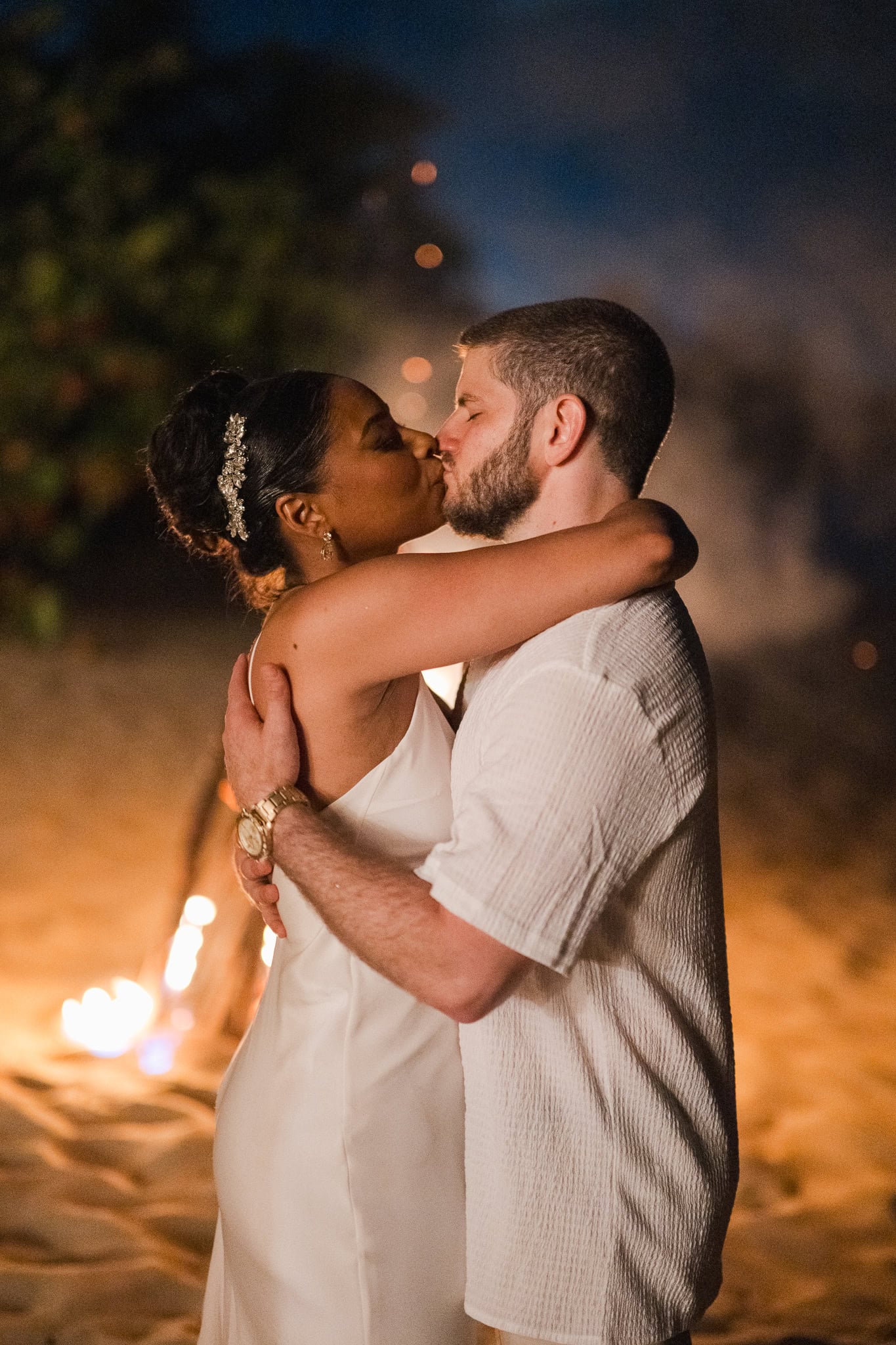 Villa Montana Beach Resort wedding ceremony by the gazebo in Puerto Rico