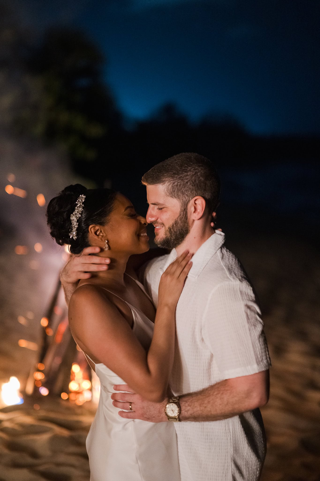 Villa Montana Beach Resort wedding ceremony by the gazebo in Puerto Rico