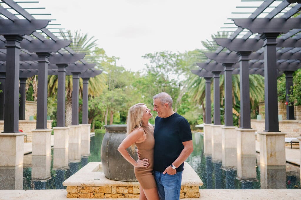 pre wedding photos at spa botanico in dorado beach ritz carlton puerto rico