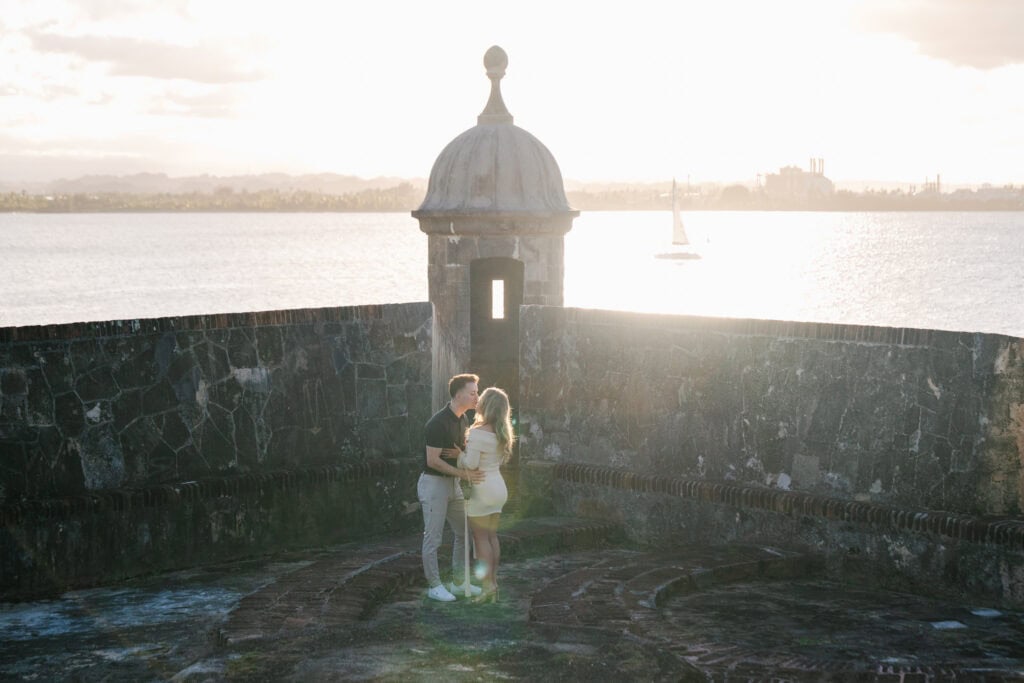 Surprise proposal at Bastión de San Agustín in Old San Juan Puerto Rico