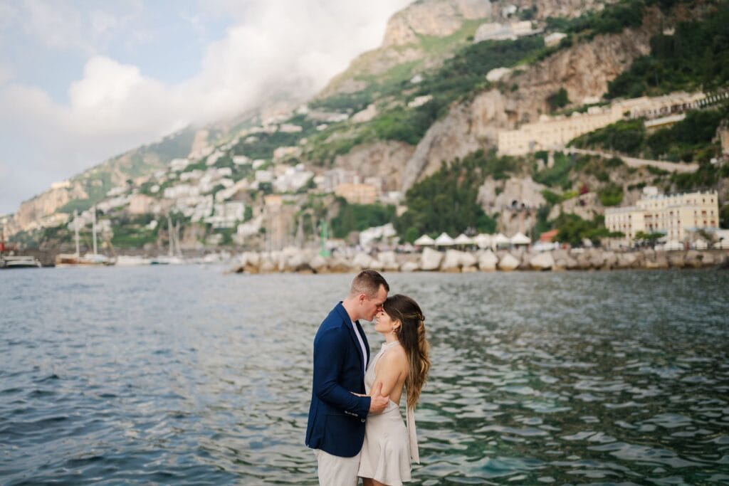 A sunrise engagement session on the Amalfi Coast, from empty piers to cathedral steps to fresh brioche, plus what to know before booking your own.
