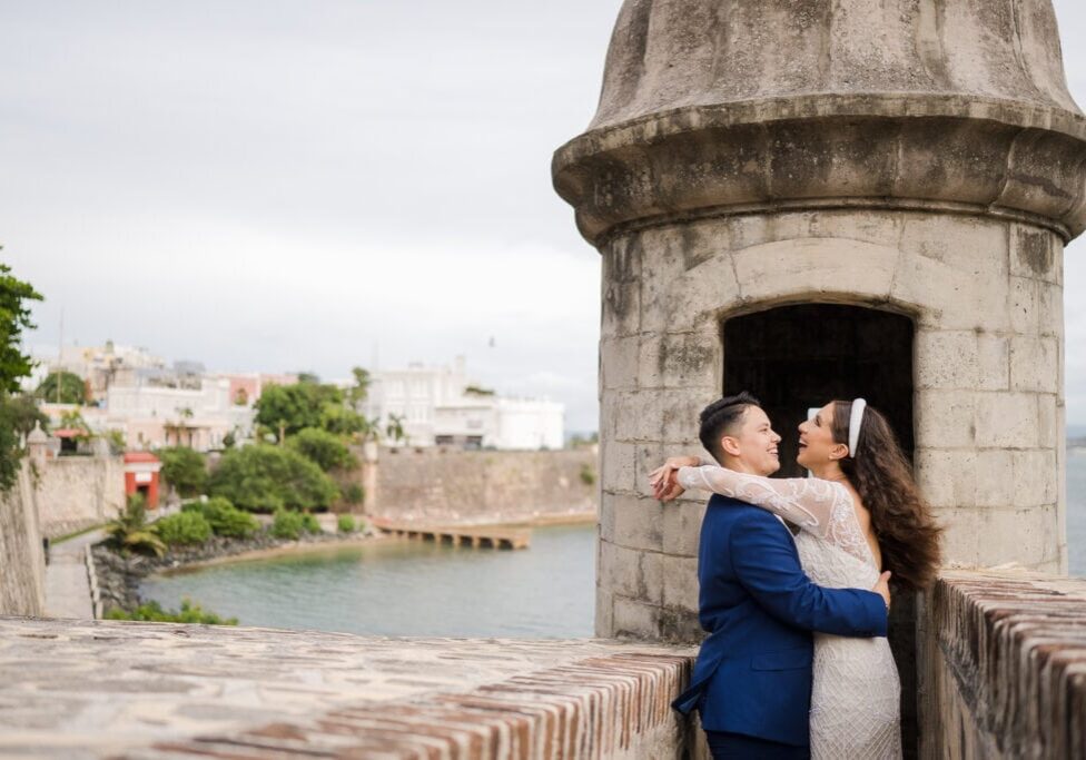 queer micro wedding photography in old san juan puerto rico