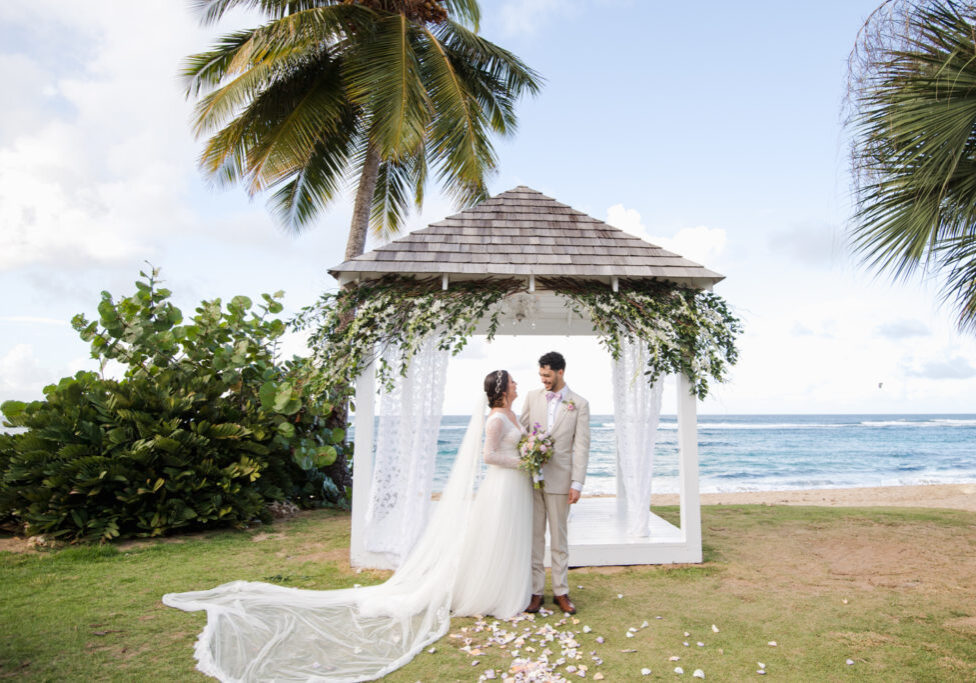 villa montana beach resort wedding photography gazebo just married